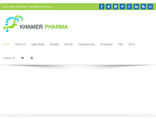 Tablet Screenshot of khamerpharma.com